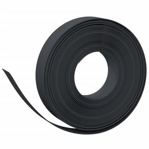vidaXL Bordura de jard&iacute;n polietileno negro 10 m 10 cm