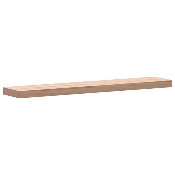 vidaXL Estante de pared madera maciza de haya 100x20x4 cm