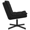 vidaXL Silla giratoria Negro 63 x 75 x 76 cm tela