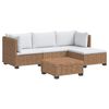 vidaXL 5 uds. Conjunto de Lounge de Rat&aacute;n con Cojines GENDT Natural