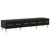 vidaXL Gabinete de TV 150 x 36 x 30 cm Roble Negro