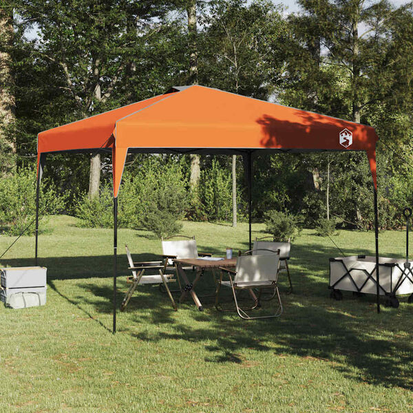 vidaXL Carpa Dosel Manual Naranja 290 x 290 x 251 cm tela