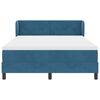 vidaXL Cama tipo Box Spring Azul oscuro 140 x 190 cm Terciopelo