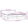 vidaXL Cama box spring con colch&oacute;n terciopelo rosa 180x210 cm