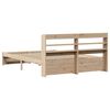 vidaXL Estructura de cama con cabecero madera maciza pino 135x190 cm