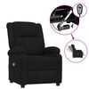 vidaXL Sill&oacute;n de masaje el&eacute;ctrico tela negro