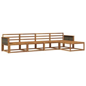 vidaXL Conjunto de sof&aacute;s de exterior 5 pcs Natural