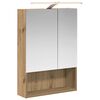 vidaXL Armario con espejo de ba&ntilde;o Roble artisan 50 x 14,5 x 70 cm
