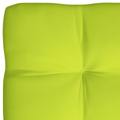vidaXL Cojines para sofá de palés 7 unidades verde brillante
