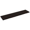 vidaXL Estante pared madera roble tratada marr&oacute;n oscuro 220x50x(2-6)cm