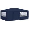 vidaXL Carpa profesional para fiestas con paredes azul 90 g/m² 4x6 m