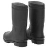 vidaXL Botas de agua negro n&uacute;mero 45 PVC