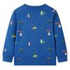 Sudadera infantil azul oscuro mélange 140
