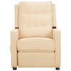 vidaXL Sillón de masaje eléctrico tela color crema
