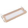 vidaXL Barandilla de seguridad cama de niño poliéster taupe 102x42 cm