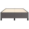 vidaXL Estructura de cama sin colchón cuero sintético gris 120x200 cm