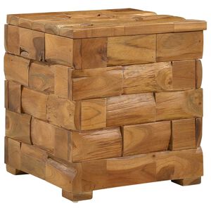 vidaXL Taburete de Almacenamiento Marr&oacute;n 40 x 40 x 45 cm