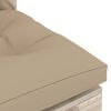 vidaXL Muebles de jard&iacute;n de palets 9 pzas y cojines madera de pino