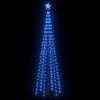 vidaXL &Aacute;rbol cono de Navidad 136 LEDs azul 70x240 cm