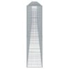vidaXL Cesta de gaviones con cubierta hierro galvanizado 1100x50x200cm