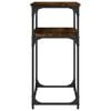 vidaXL Mesa consola madera de ingenier&iacute;a roble ahumado 100x35,5x75 cm