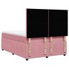 vidaXL Cama box spring con colch&oacute;n terciopelo rosa 140x200 cm