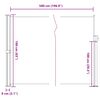vidaXL Toldo lateral retr&aacute;ctil marr&oacute;n 160x500 cm