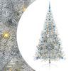 vidaXL &Aacute;rbol de Navidad Artificial Preiluminado Plateado 210 cm PET