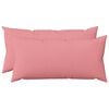 vidaXL Funda de almohada 2 uds. HEERLEN Rosa 40 x 70 cm Tela