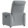vidaXL Sill&oacute;n reclinable de masaje de tela gris claro