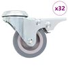vidaXL Ruedas giratorias con agujero pasador 32 unidades 50 mm