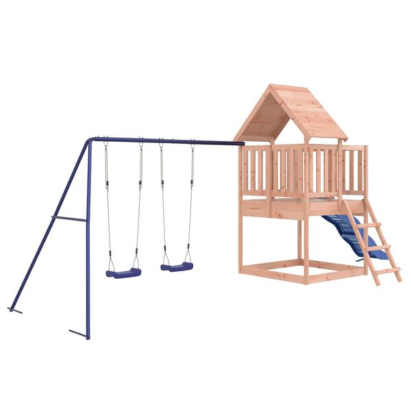 vidaXL Parque infantil de exterior madera maciza Douglas