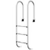 vidaXL Escalera para piscina acero inoxidable 304 54x38x158 cm