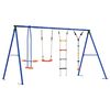 vidaXL Juego de Columpios Exterior Multicolor acero y PE