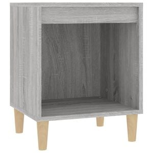 vidaXL Mesita de noche gris Sonoma 40x35x50 cm