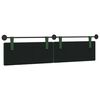 vidaXL Cabecera Colgante Liso Verde Selva 210 x 55 x 5 cm Tela de Pana