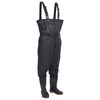 vidaXL Vadeador de pecho con botas y cintur&oacute;n negro talla 38