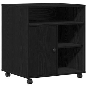 vidaXL Soporte para Impresora Roble negro 60 x 50 x 67 cm