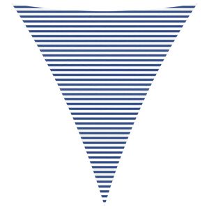 vidaXL Toldo Vela de Sombra Azul y Blanco 5 x 6 x 6 m