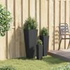 vidaXL Conjunto de Jard&iacute;n 3 pcs Negro Metal