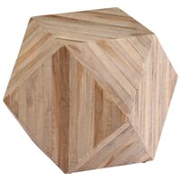 vidaXL Mesa auxiliar de madera de teca reciclada 40x40x40 cm