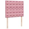 vidaXL Cama box spring con colch&oacute;n terciopelo rosa 120x190 cm