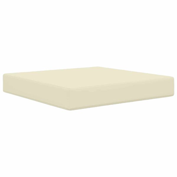 vidaXL Coj&iacute;n para sof&aacute; de exterior Crema 60 x 60 x 8 cm Poli&eacute;ster