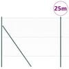 vidaXL Poste de Valla Verde 25 x 1,5 m (malla de 36 mm) Acero