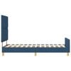 vidaXL Estructura de cama con cabecera Azul 90 x 200 cm tela