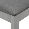 vidaXL Juego de muebles de comedor 3 piezas MDF gris