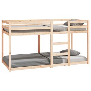 vidaXL Cama litera sin colch&oacute;n madera maciza de pino 90x200 cm