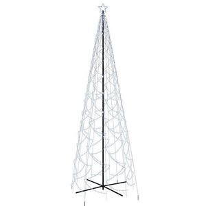 vidaXL &Aacute;rbol de Navidad c&oacute;nico 1400 LED blanco fr&iacute;o 160x500 cm