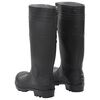 vidaXL Botas de agua negro n&uacute;mero 38 PVC