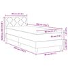 vidaXL Cama tipo Box Spring con colch&oacute;n Gris Claro 80 x 200 cm tela